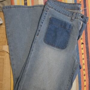 Time and Tru Blue Flare & Wide Leg Jeans